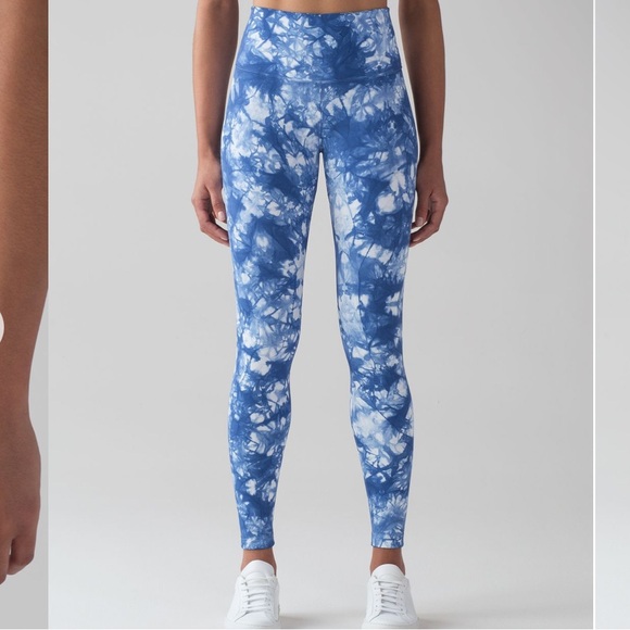 lululemon athletica Pants - Lululemon Wunder Under Pant (Hi-Rise) Shibori
Shibori Varsity Blue White